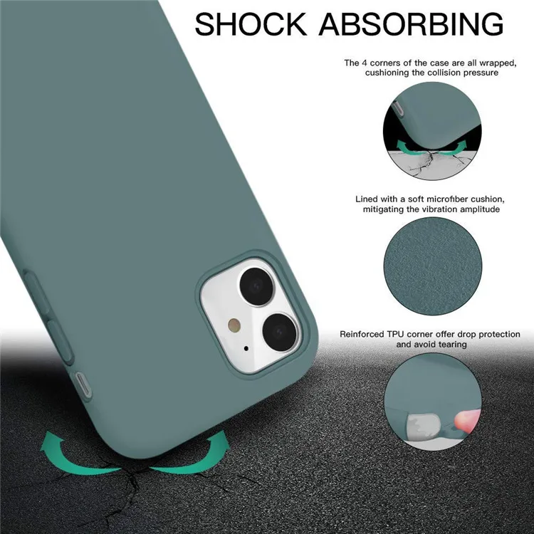 Оригинальный противоударный чехол-накладка из жидкого силикона для мобильного телефона мягкий резиновый чехол Iphone X XS max 11 pro