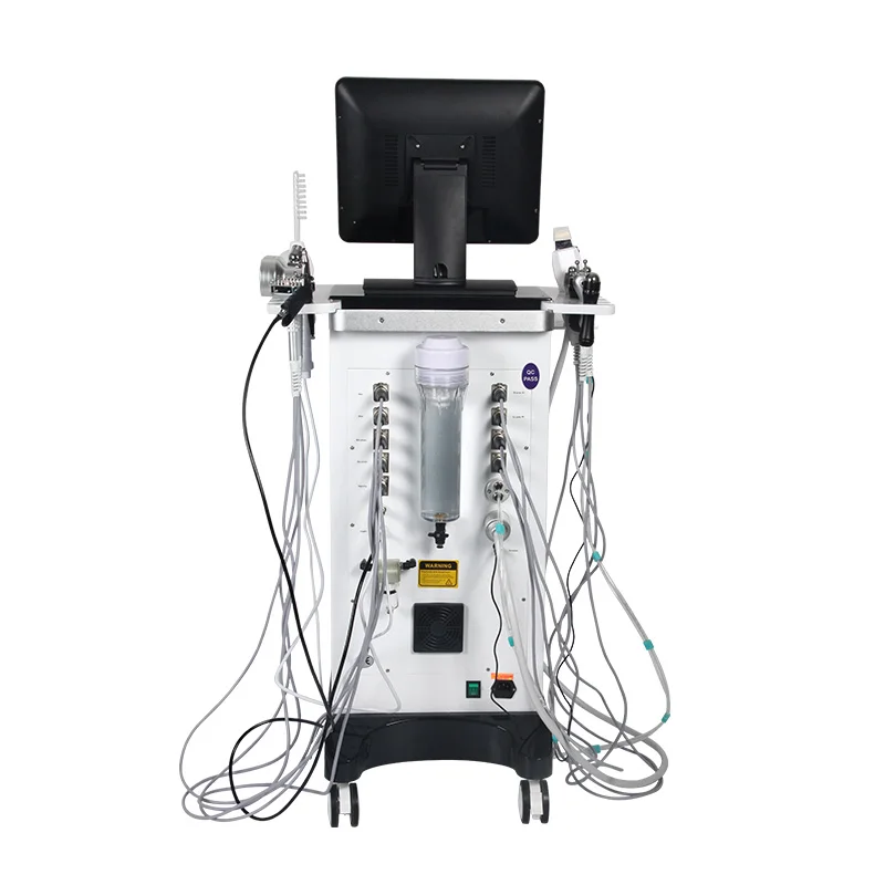 2023 Hot Sale 10 In 1 Oxygen Bio Rf Cold Hammer Hydra Microdermabrasion Machine H2o2 Facial Machine