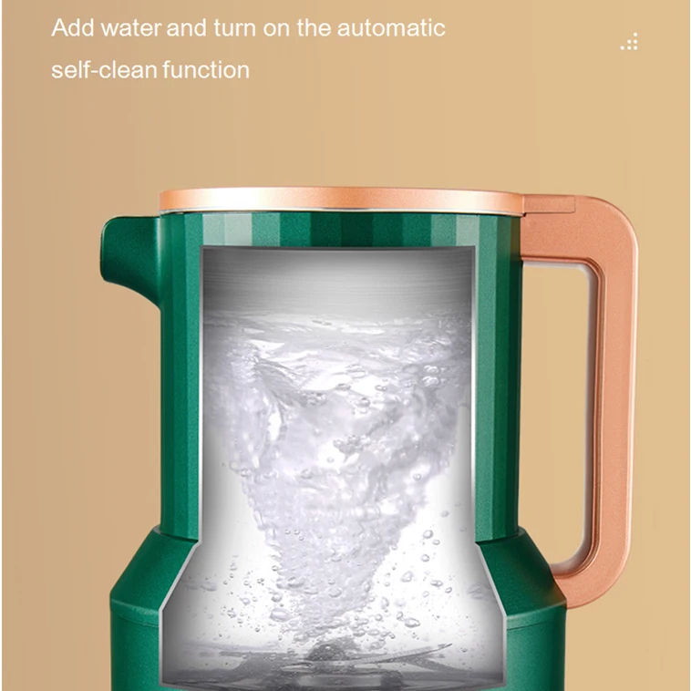 2020 High Speed Stainless Steel Double Layer Smoothie Electric Soymilk Maker Heating Cooking Kettle Blender