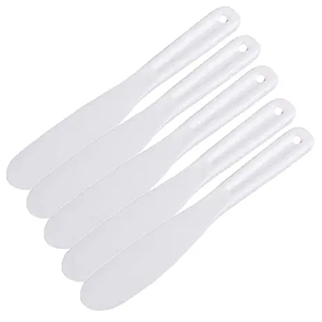 Plastic Spoons Beauty Facial Plastic Waxing Cream Mixing Masking Cosmetics Mini Spatula
