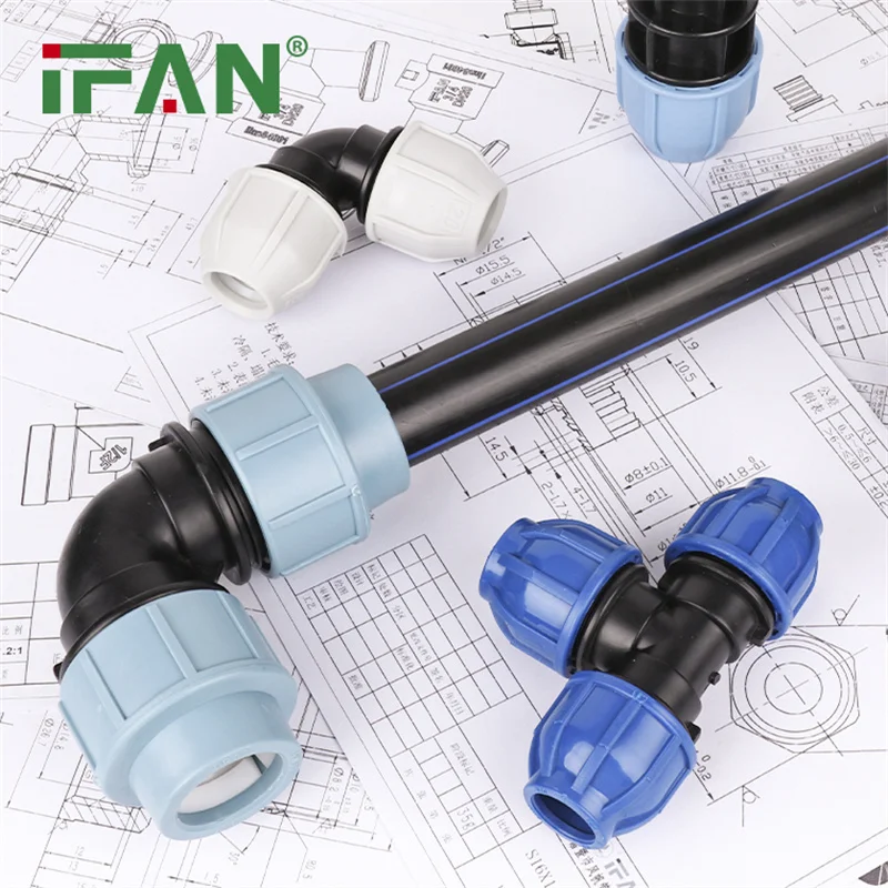 IFAN Irrigation Plumbing System HDPE Pipe Fitting PN16 Water Pressure All Types Size HDPE Fitting