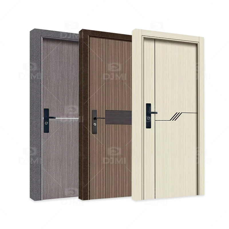 Special Offer  House villa room simple design 45mm thick flush oak solid wooden mdf wood doors interior room