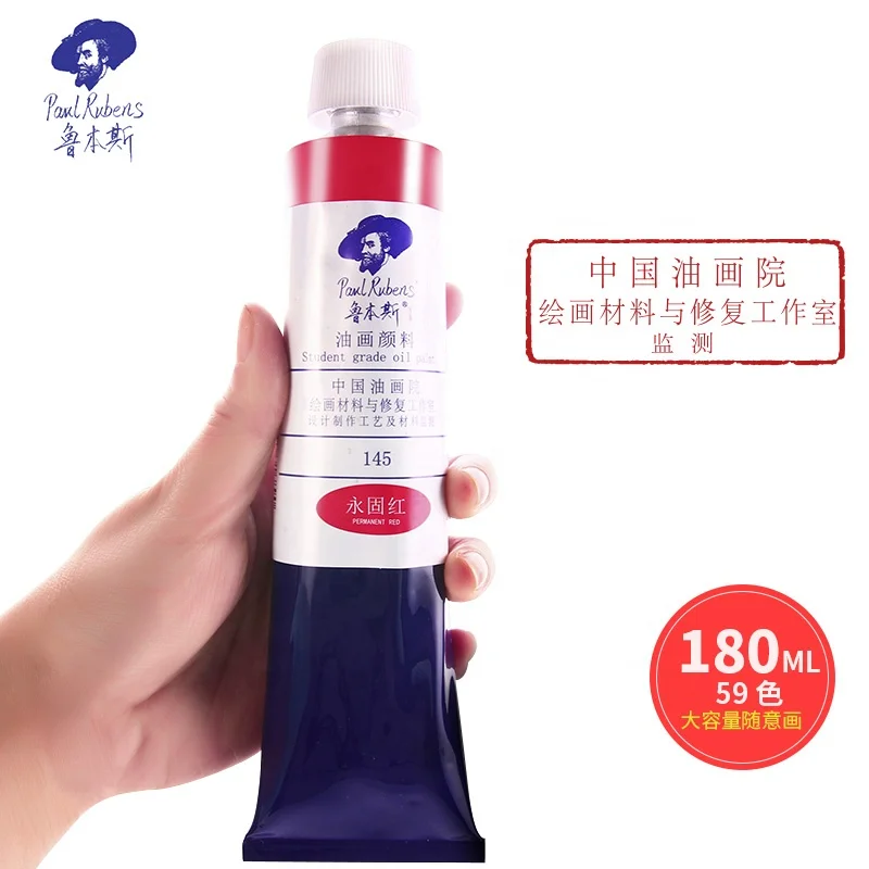Paul Rubens Oil Paints 180ml Professional Acrylic Painting Students and Beginners Grade Art Supplies for Artist - 3 Levels Color