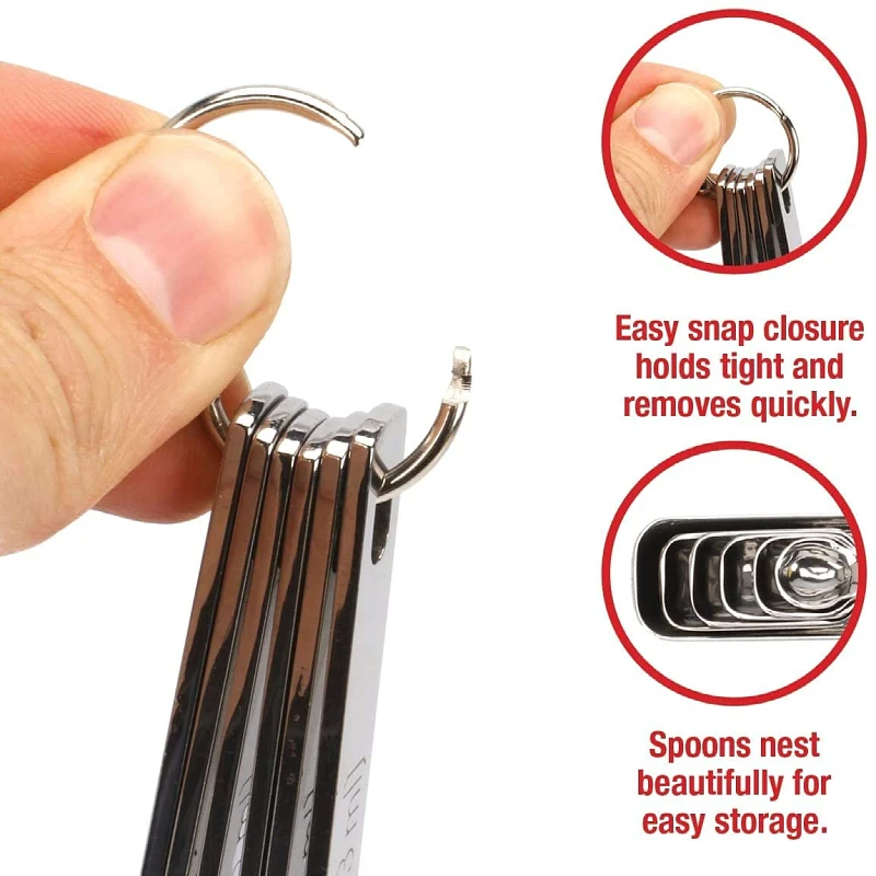 Stainless Steel Measuring Cup Spoons Set Wholesale Kitchen Rectangular Measuring Tool for Cooking and Baking