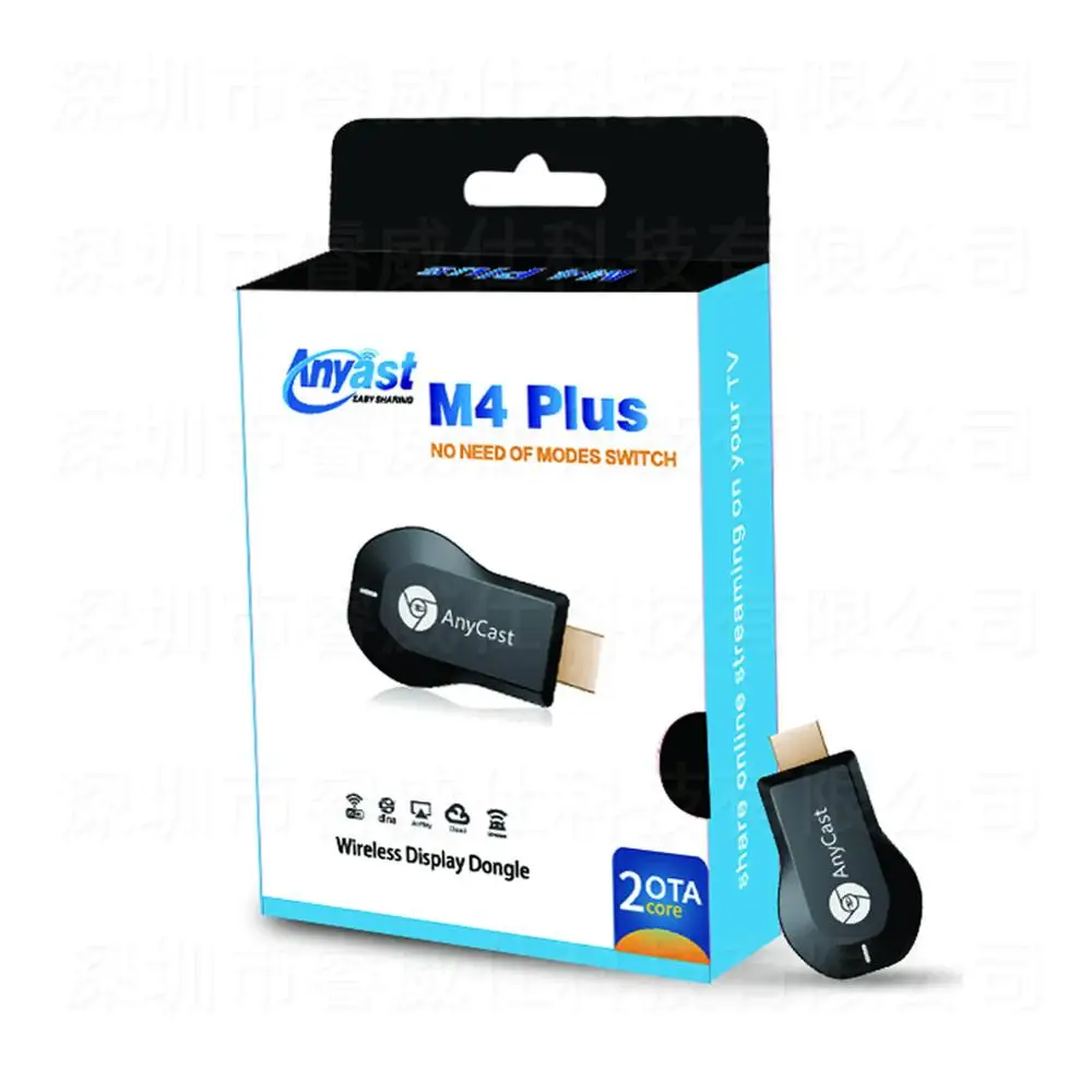 Anycast M4 Plus M2 Plus 2.4G/5G 4K Miracast Any Cast DLNA AirPlay TV Stick Wifi Display Dongle Receiver for IOS Android PC