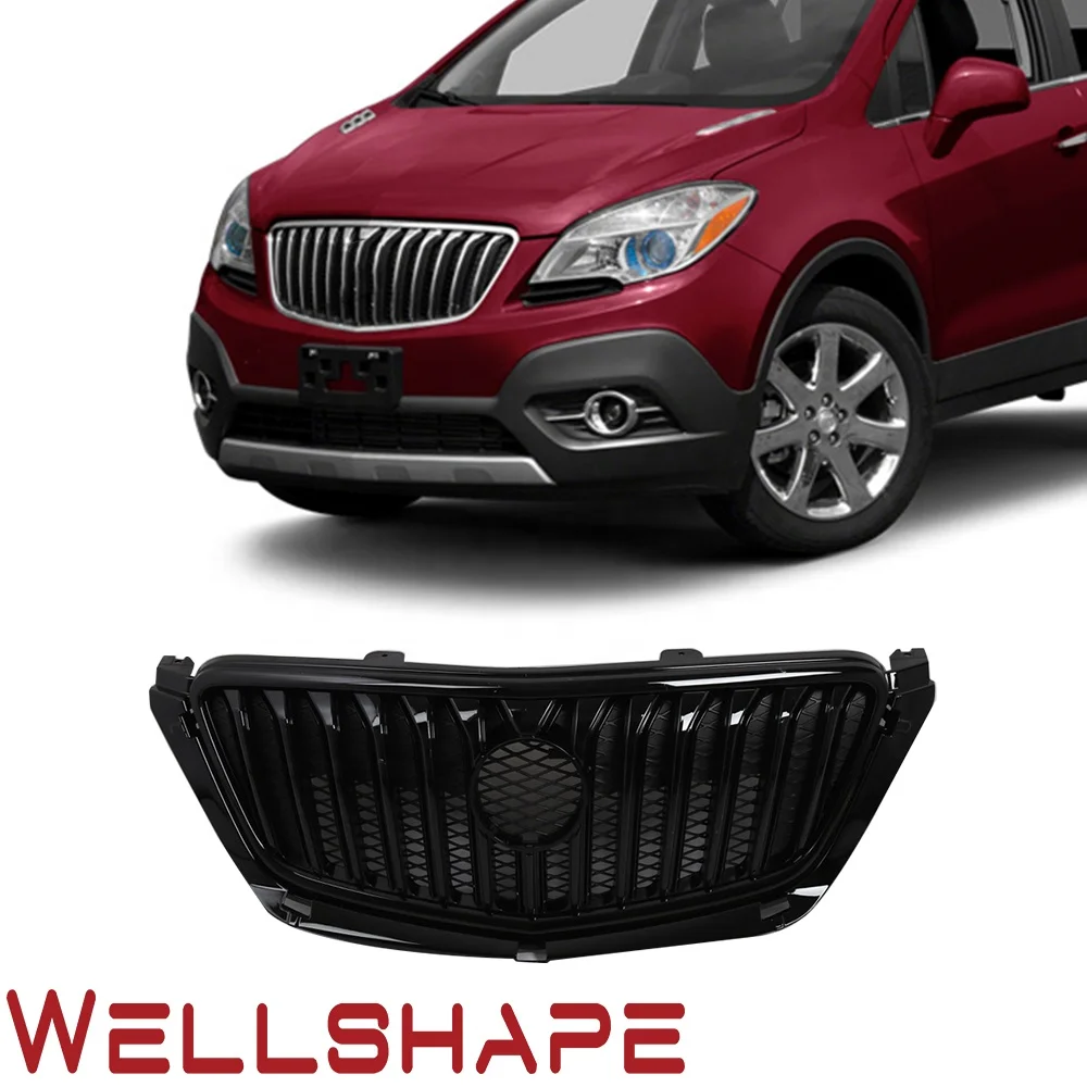 Автомобильная решетка для 13 16 дюймов Buick Encore USA Тип передний бампер глянцевый черный сатиновый сборный решетчатый гриль