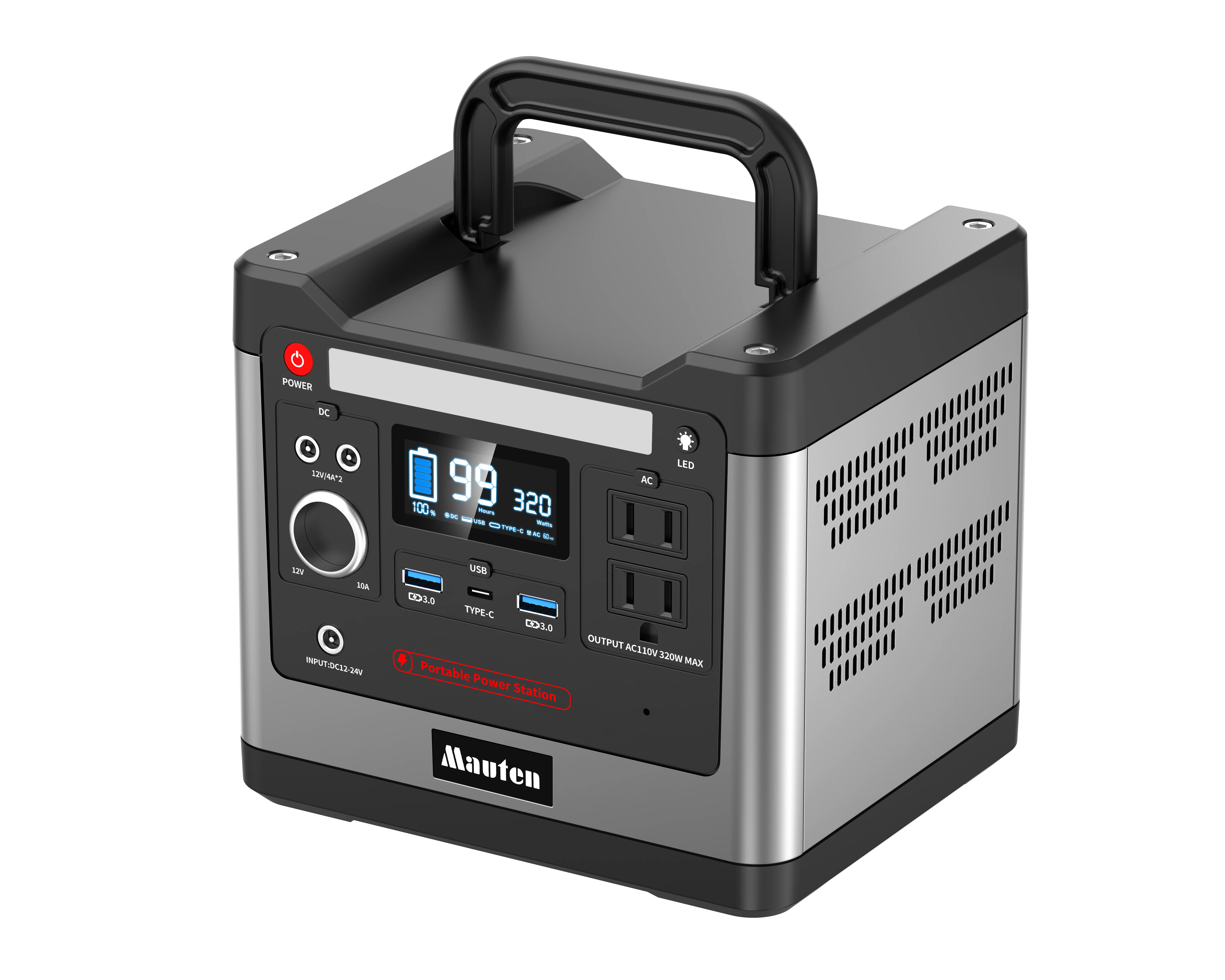 
320W emergency energy storage solar system charging light solar panel generator for home 