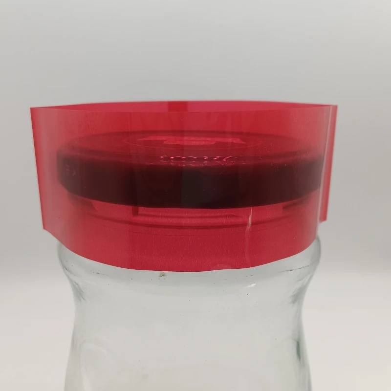 Custom Printed PVC red/yellow/black Color Heat Shrink Sleeve Label Bands Wrap For Shaped Toys Car shrink wrap label