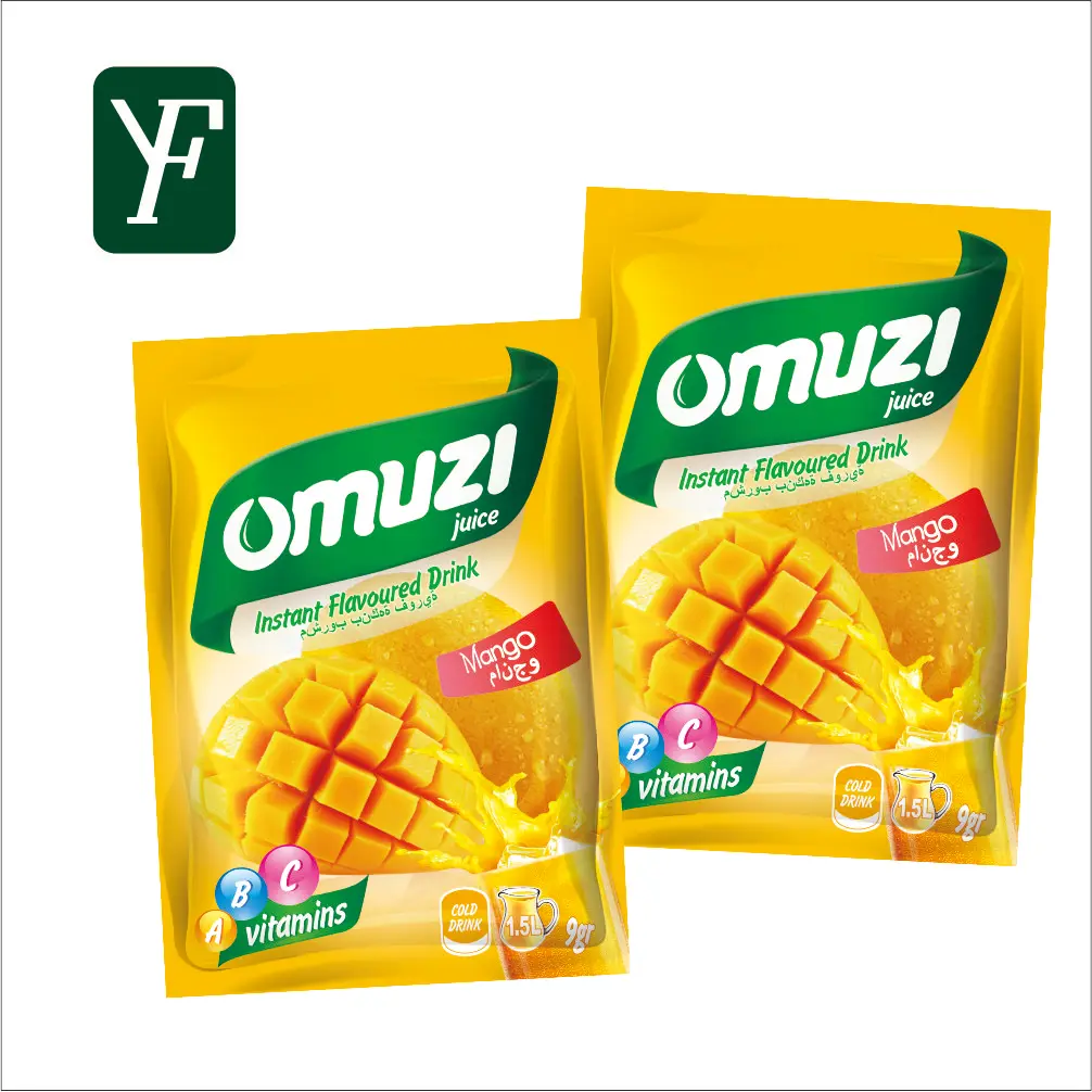 Новый 9 г мгновенный сладкий поп напиток сок порошок манго фруктовый порошок напиток богатый витаминами