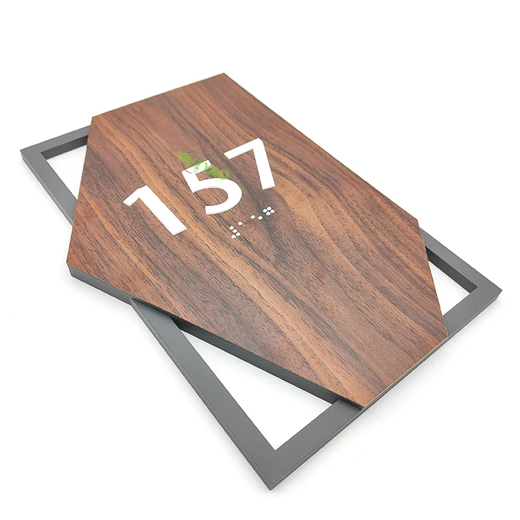 YIYAO acrylic 3d toilet ada braille signage for restaurant