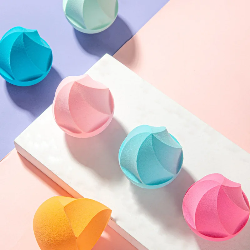 New ice cream barrel powder puff hydrophilic non-latex beauty egg wet and dry special-shaped makeup egg