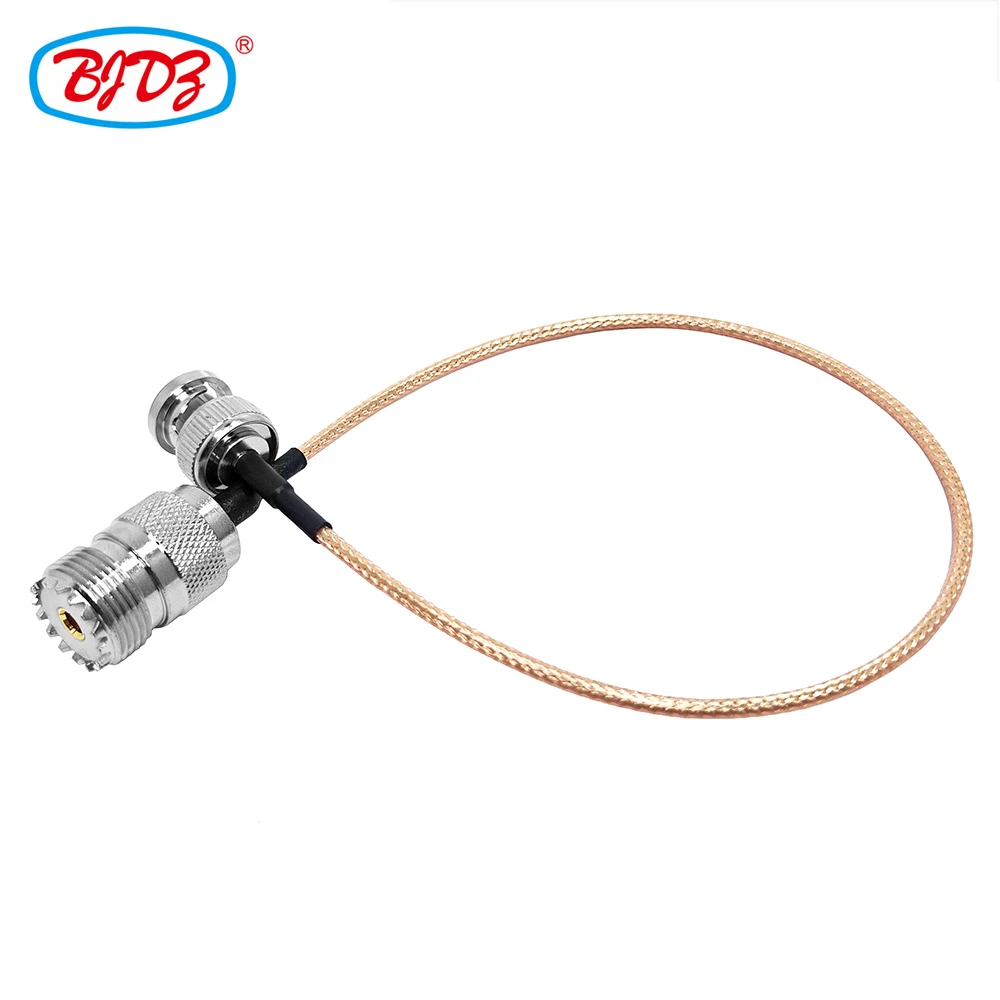 Factory supply 50 Ohm With BNC Male Plug to UHF Female SO239 Female Jack connector with RF RG316 Pigtail Antenna extension cable