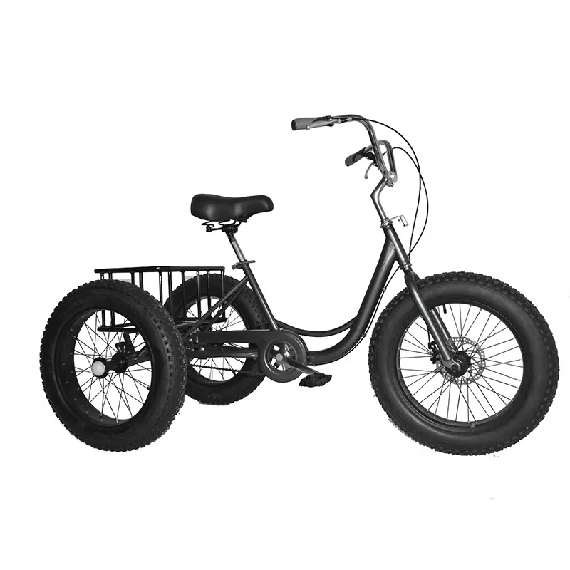 new design foldable fat tire mountain tricycle , high class trike mountain bike