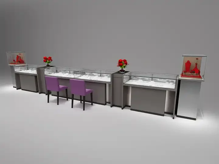 Factory directly watches display cabinet glass showcase cabinets acrylic jewelry cabinet design service