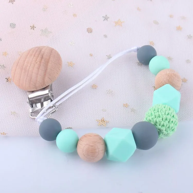 Baby products manufacturers wholesale custom pacifier chain diy baby molar toy anti-drop chain