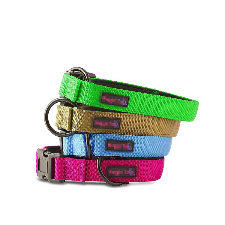 Eco-friendly pet products O-ring style nylon pet dog collar for various dogs