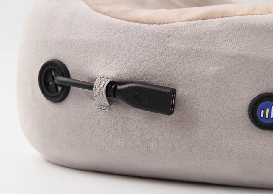 2024 Trending Products Travel Car Home Electric Heated Vibrating U Shape Neck Massager Pillow