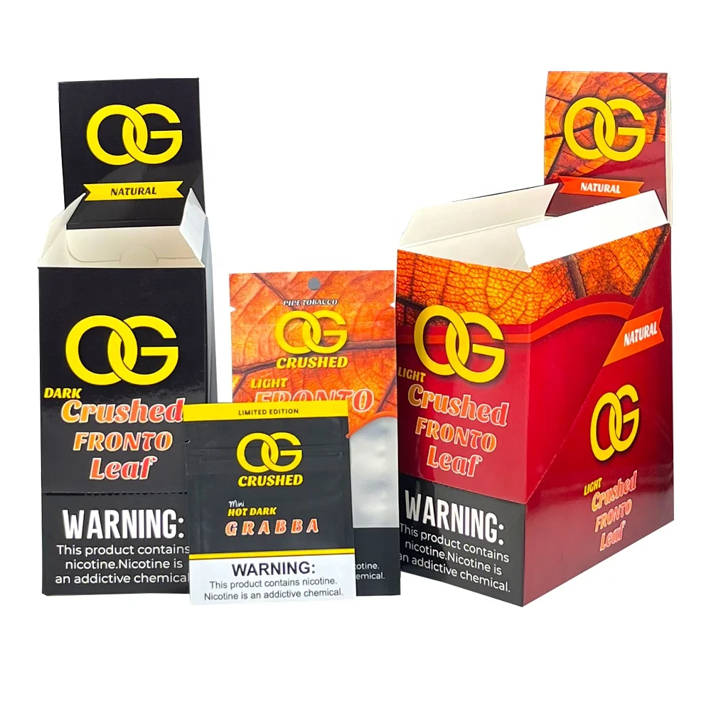 digital printing Ziplock 3-Side Seal Flat Bag for Herbal Smoking mix Package Tobacco Cigar Leaf Roll Your Own Pouch