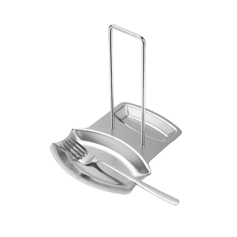 Professional Kitchen Tools Stainless Steel Multifunctional Pot Lid and Spoon Holder