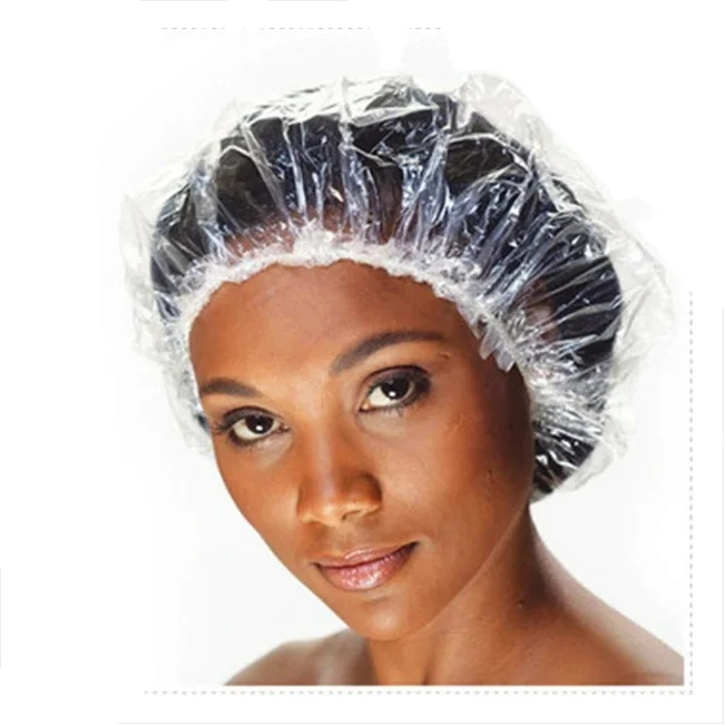 Disposable Plastic Shower Cap Hotel Shower Cap Bouffant Shower Cap for Women