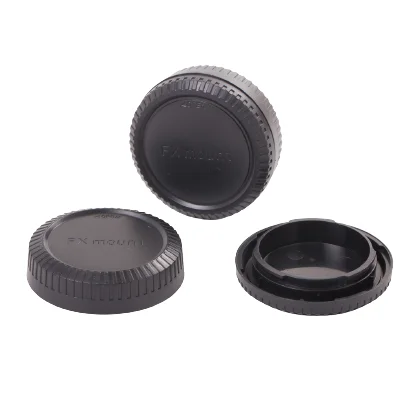  Rear Lens Body Cap Camera Cover Anti-dust Protection Plastic Black for Fuji Fujifilm FX X