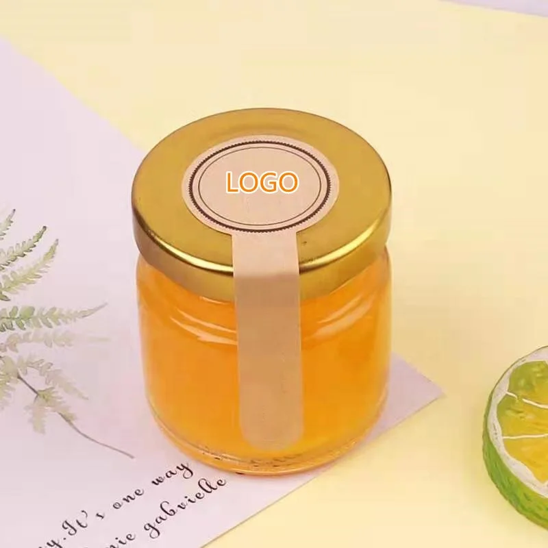 Wholesale 25ml Glass Jar Small Size Easy Kitchen Storage Glass Honey Jar Glass Container With Metal Lid
