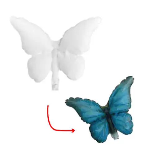 
DIY different animal shape drawing hand painted foil butterfly balloon 6inch 