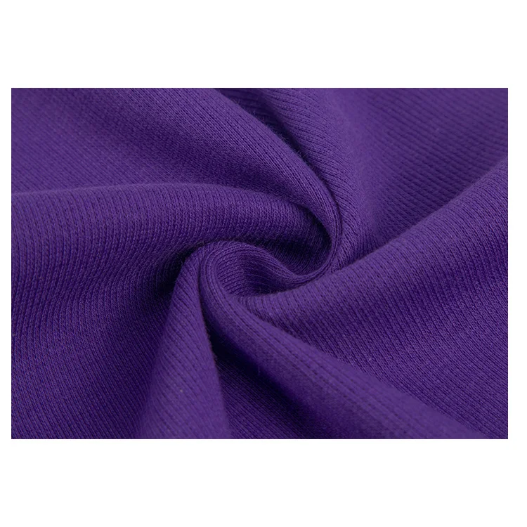 
free sample in stock small order fast delivery KF1182 260gsm cotton spandex 2x2 rib for vest 