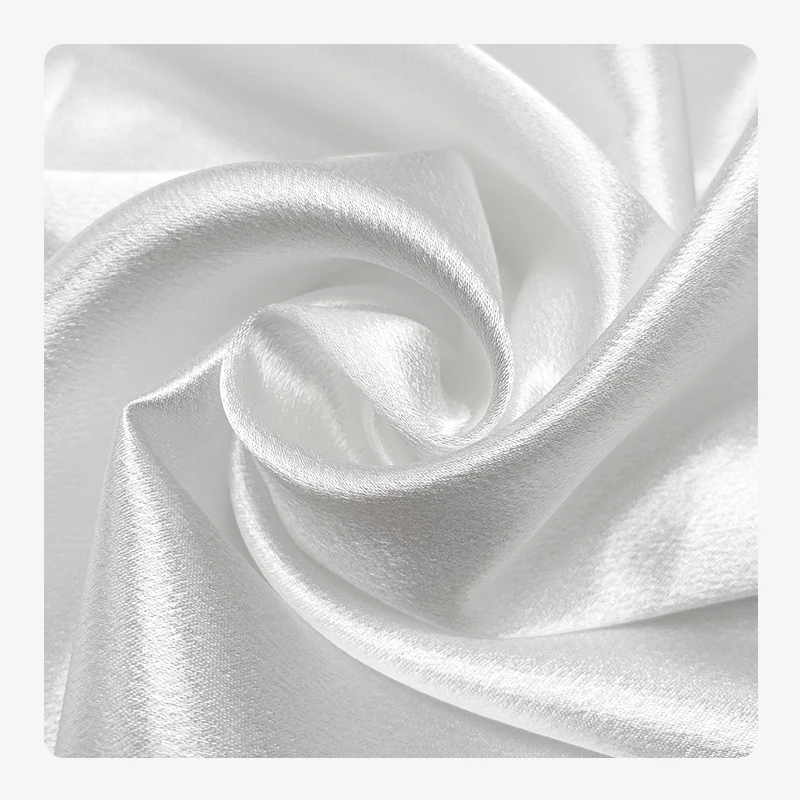Customizable Natural White Color Silk Stain Raw Pure 22mm 100% Silk Polyester Charmeuse for Dresses