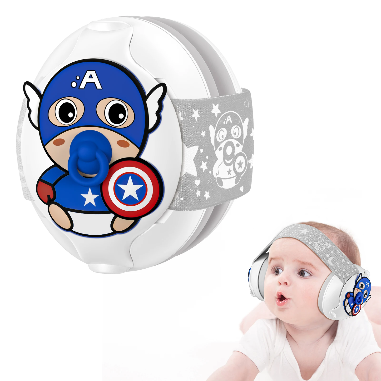 Custom Hearing Protection Baby Ear Defend 25dB Noise Cancelling Kids Ear Protection Headphones Soft Safety Babi Earmuff
