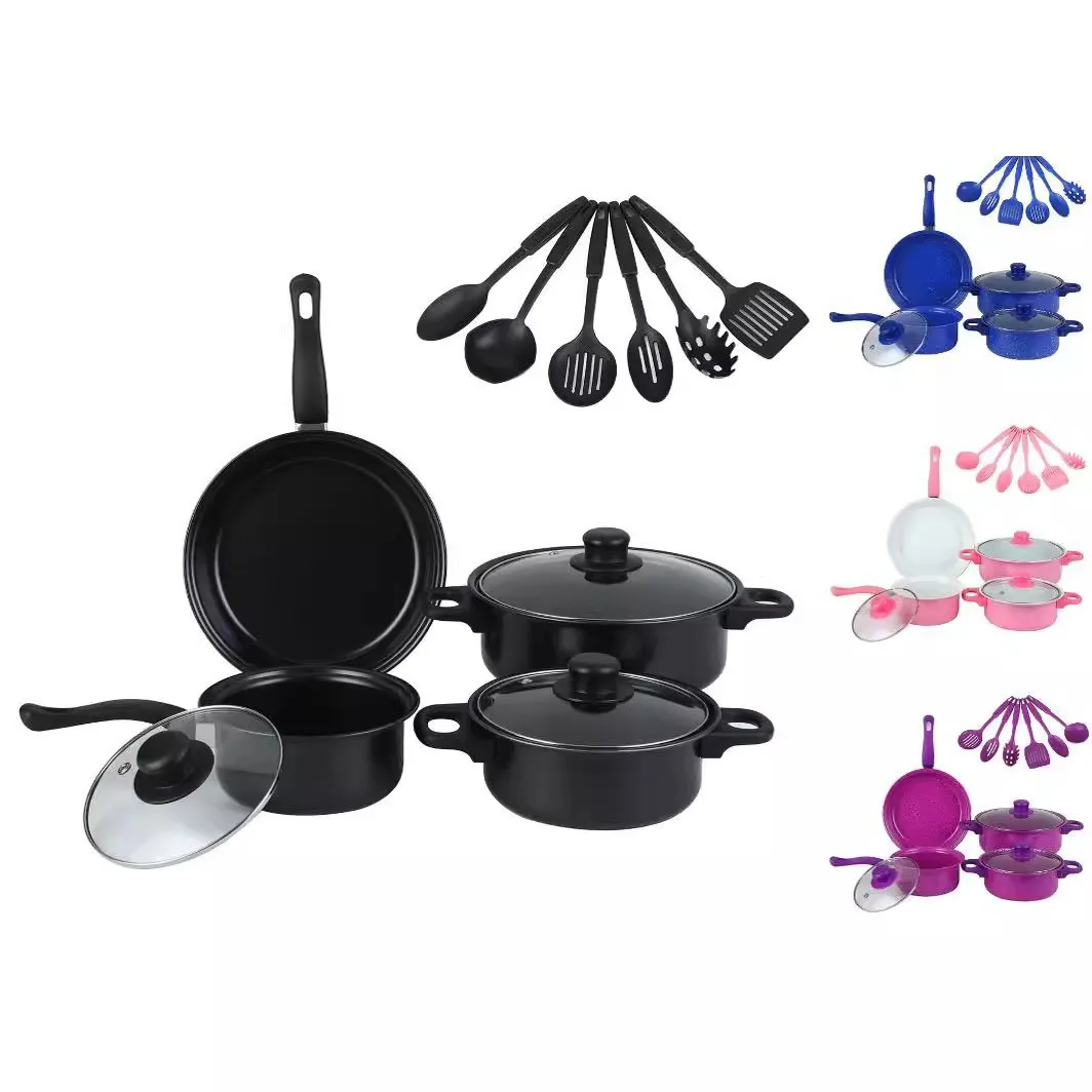 Wholesale Medical stone pot 13 pcs Pots  set electric stove universal non-oil smoke non-stick kitchen cooking kitchenware set