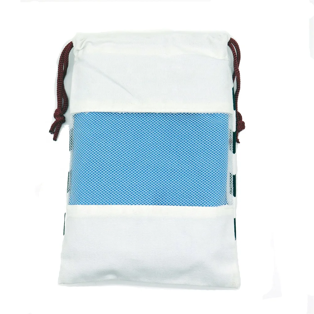 
Custom Fashion Canvas Custom Logo Travel Gym Towel With Bag 