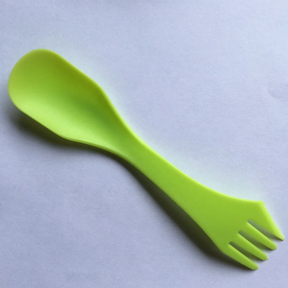 Plastic Spoons Sports 3 In-1 Travel Fork for Camping Travel Home Restaurant