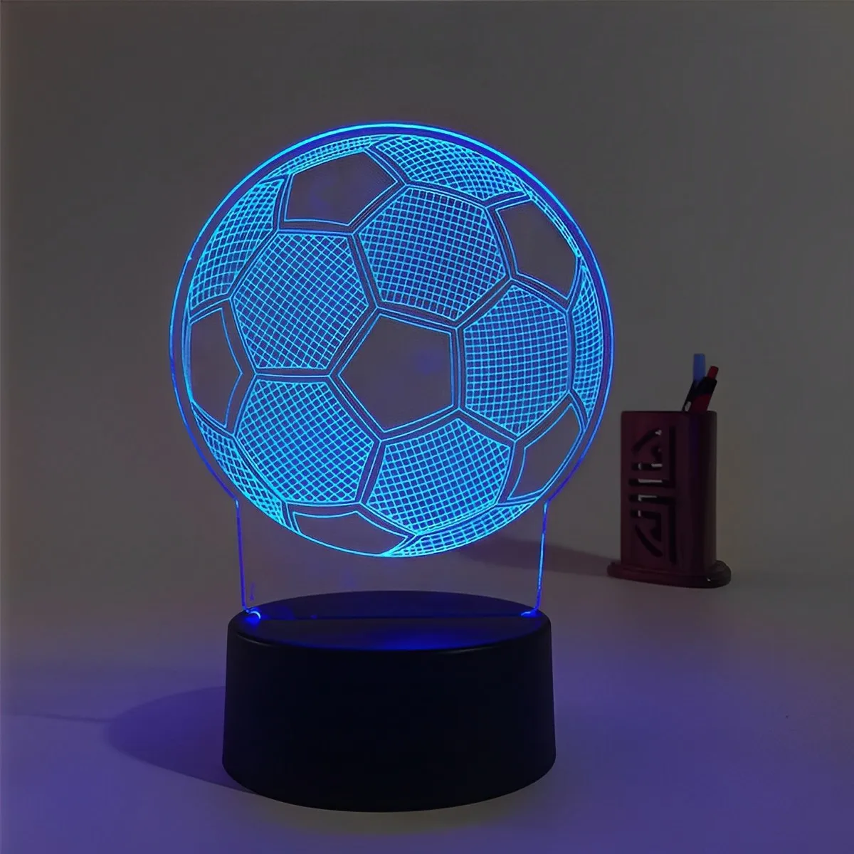 Popular Products football fan gifts acrylic 3D illusion LED night light