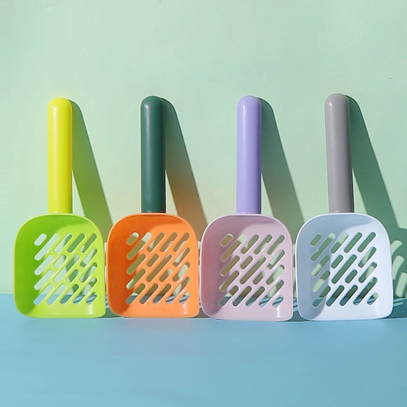 Animal Cat Litter Scoop, Sifter with Deep Shovel, Lightweight, pet scoop with Convenient Hanging Hole Litter Poop Scoop