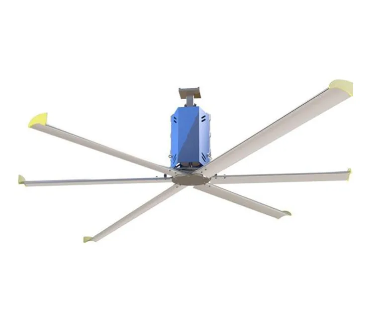 China Shenzhen 7.3m low noise 12ft 18ft 24 ft Big Wind Air flow Garage Vent Giant Industrial Hvls Large Ceiling Fan Price