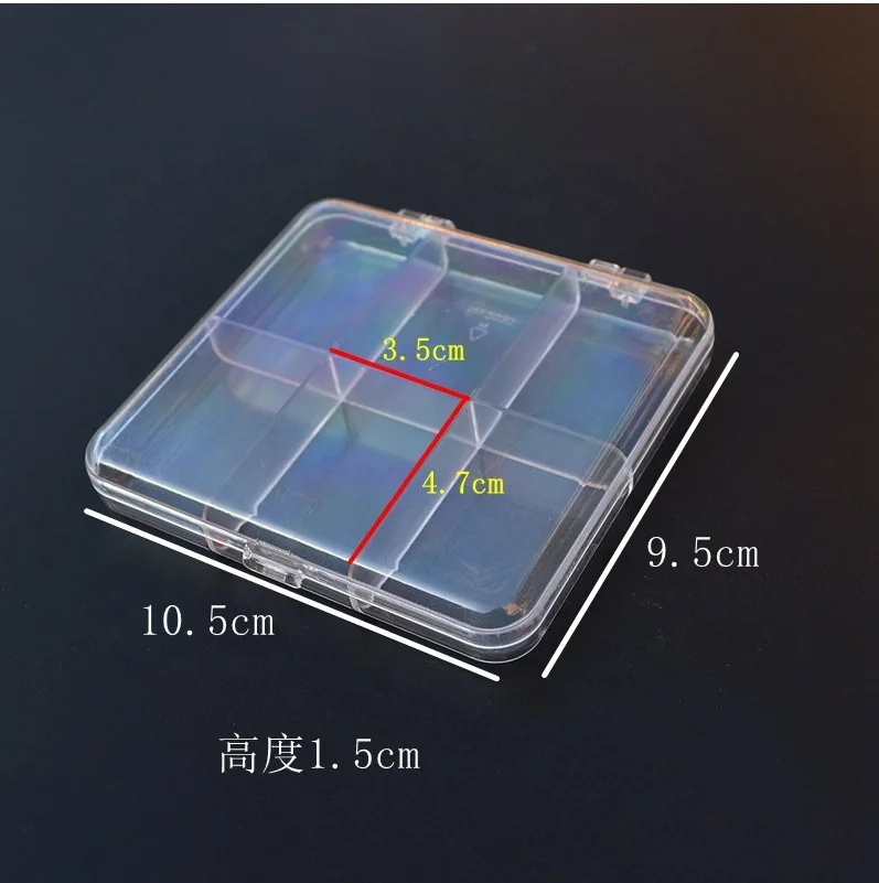 Plastic Beads Containers Transparent Mini Bead Organizer Container Storage Box with Lids for Pills Jewelry and Small Items