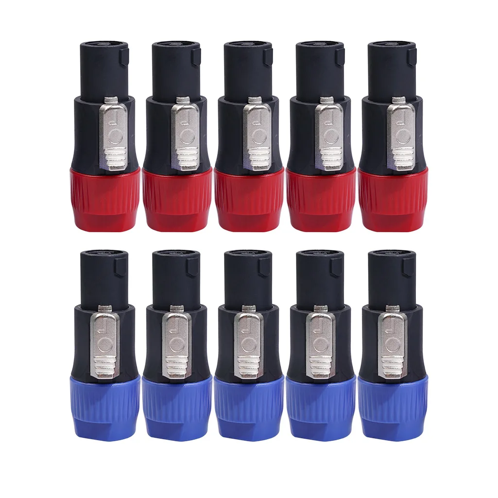 NL4FC Professional Audio Power Plug Speakon Cable Adapter Connector 4-Pole Male Speaker XLR Type Ohmic head