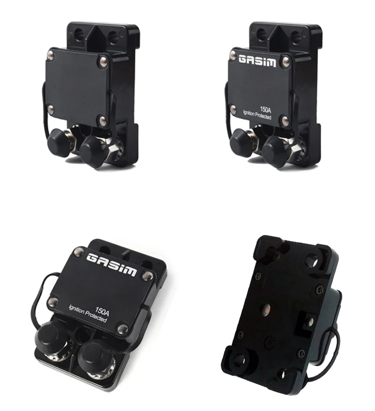 Fuses Automotive Cars 12V-48V DC Thermal Overload Protector Switch 150Amp Boat Marine RV Car Circuit Breaker