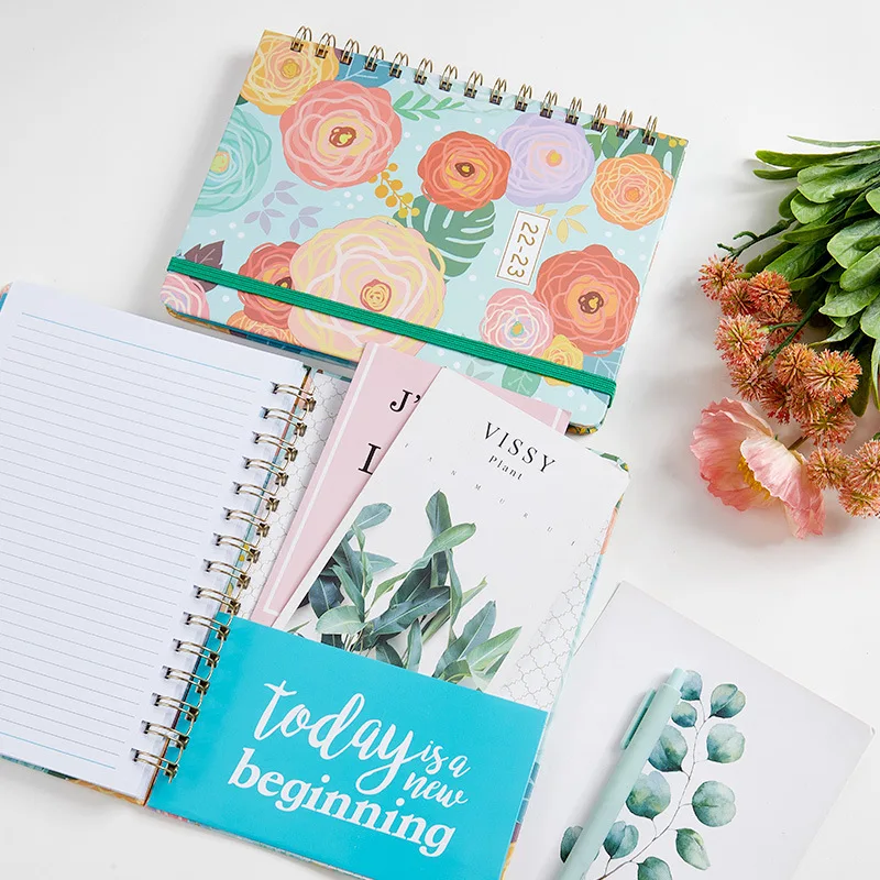 Double loop planificateur budget spiral A5 cuadernos journal libreta planner custom journal printing custom luxury for 2023
