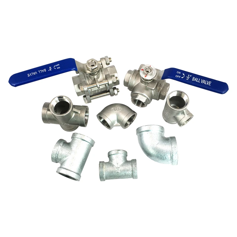 plumbing tools names Female BSP NPT Threaded cf8m 1000 wog 3PC Stainless Steel SS304 Ball Valve