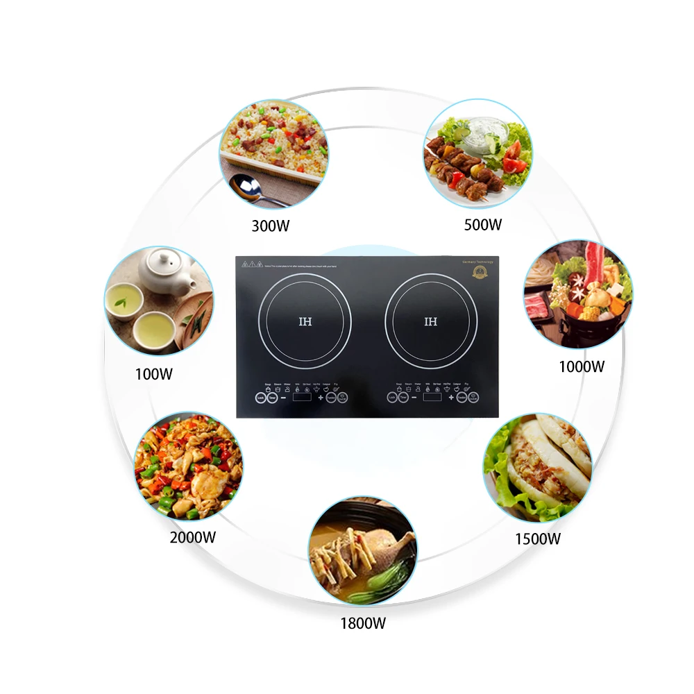 Household appliances Double electric furnace microcrystalline panel Double Burner Induction Cooker