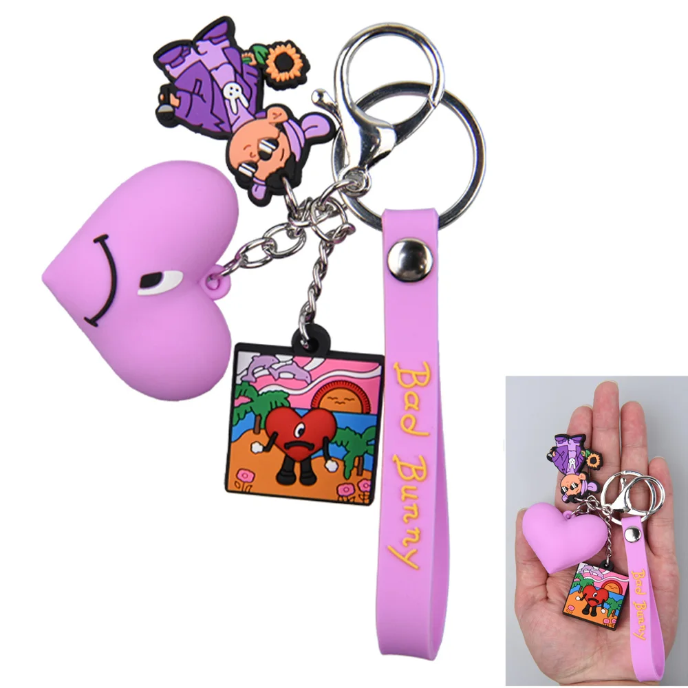 Creative Comic Soft Pvc Keyring Anime Character Key Chain Cute Cartoon 3D Figure Rubber Hedgehog Sonic Keychain