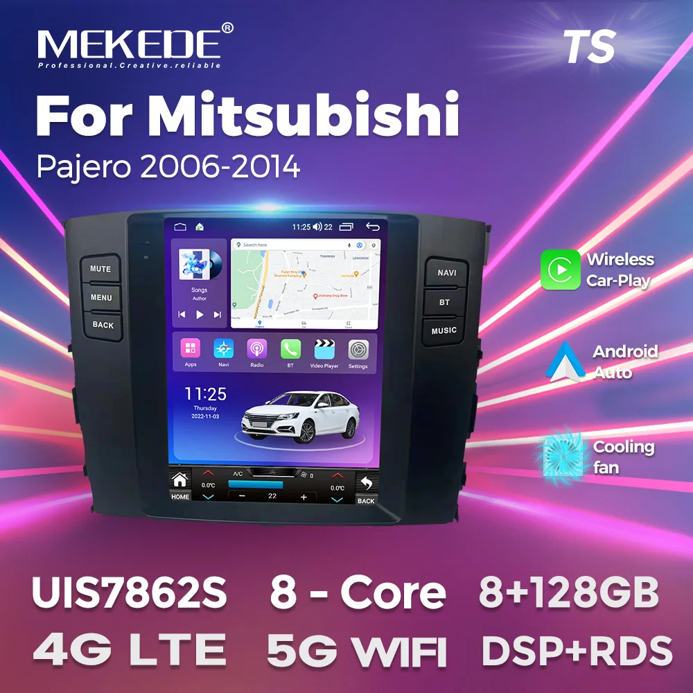 MEKEDE car-play auto 8core WiFi автомобиль 9 7 дюймов Android сенсорный экран gps навигация для Mitsubishi Pajero 2006-2014