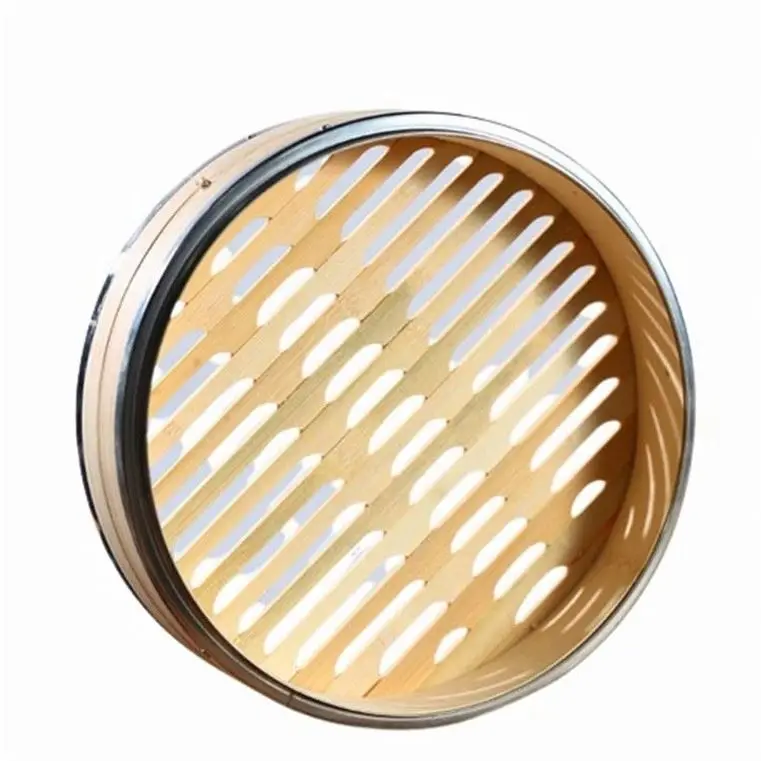 Carrello Per Cottura A Vapore Del  Gas 48 Teglie Piccola Vaporiera Gabbia Panini Set In Bambu   Da Cucina