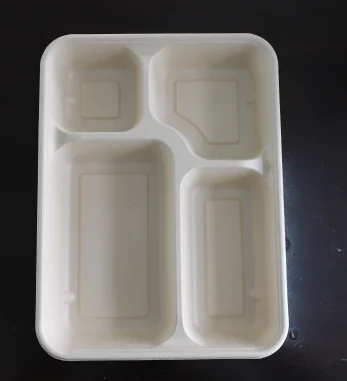 Bamboo pulp+Wheat straw pulp tableware