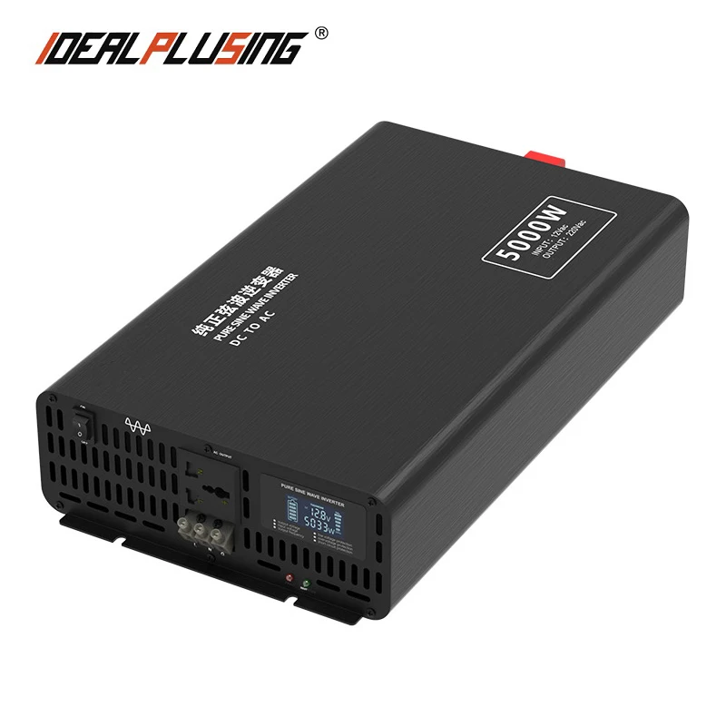 Мобильный легкий вес 5000w 12v 24v 36v 48v 60v 72v постоянного тока в переменный 100v 110v 120v 220v 230v ac Чистая Синусоидальная волна инвертор с
