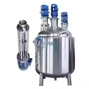 500L 1000L Stainless steel Tank  with agitator homogenizer emulsifying mixer Tank with jacket electric heating mixing Tank