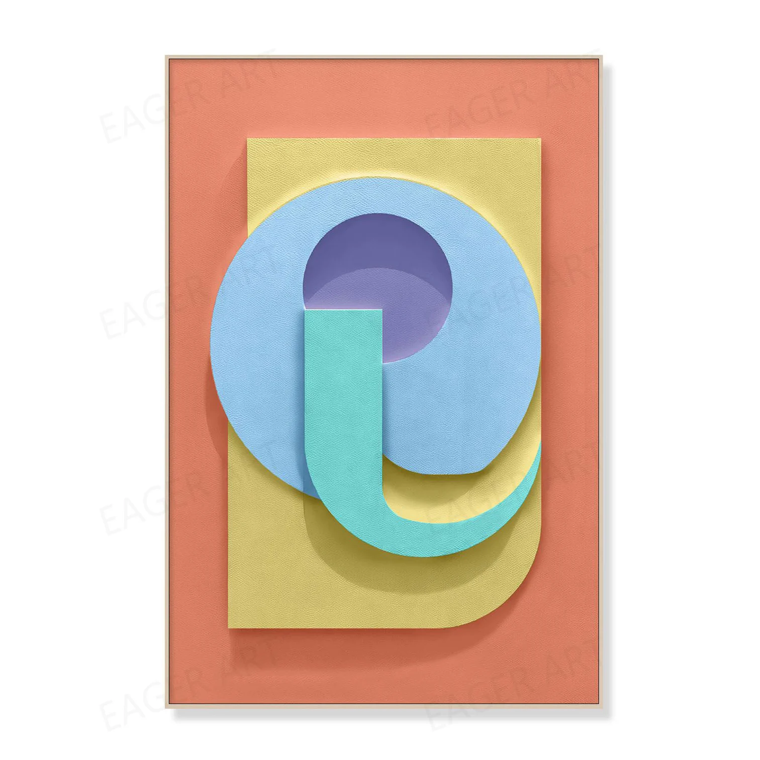 Modern Abstract Art Decorative Mural Multiple Layer Handmade Custom 3D Relief Living Room Hotel Restaurant Hanging Painting