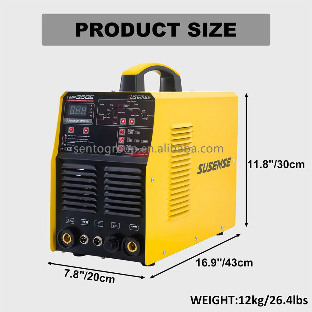 Алюминиевый сварочный аппарат TMP350E tig ac/dc ARC для цифрового управления Tig/MMA 350A110/220V